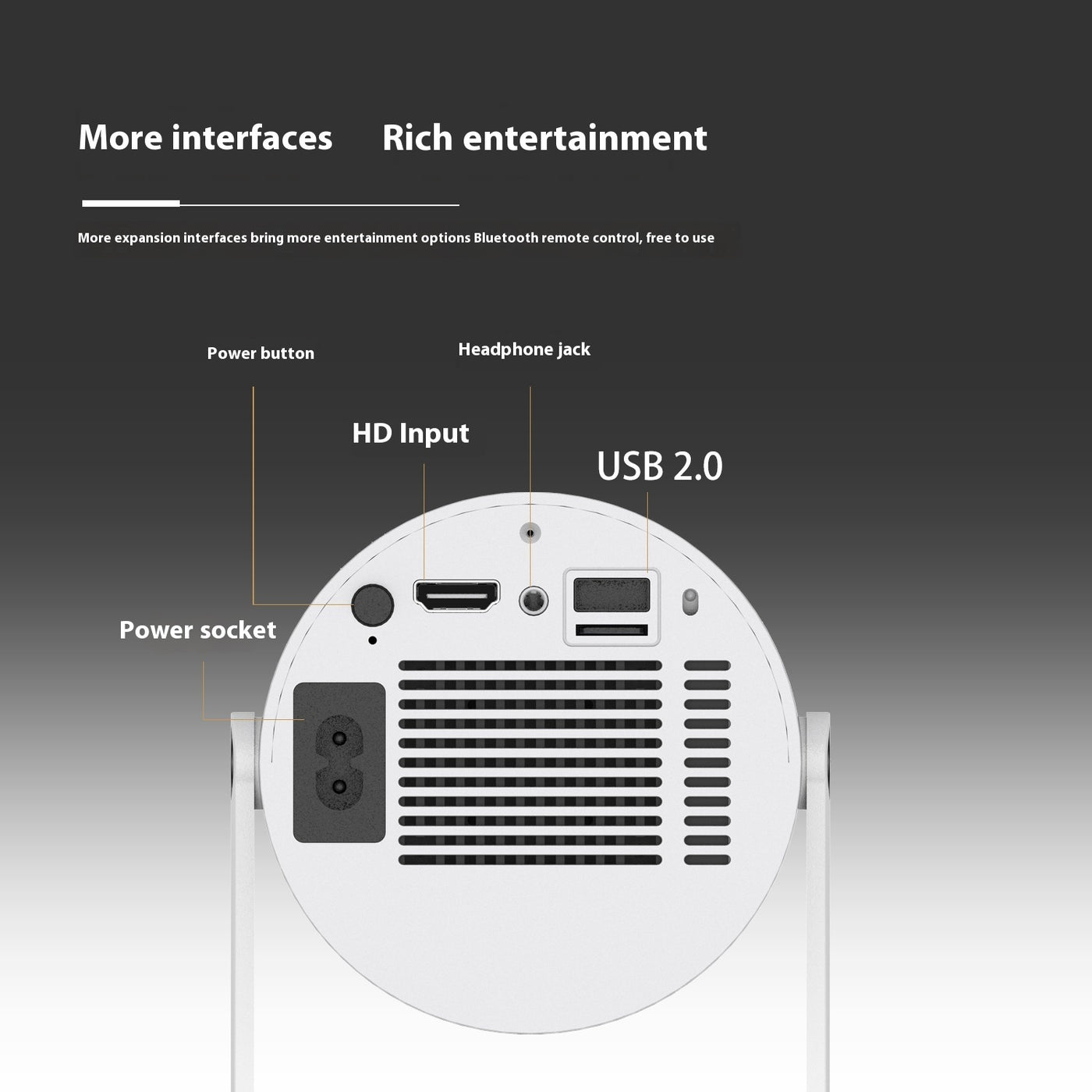 Small Straight Projector For Home