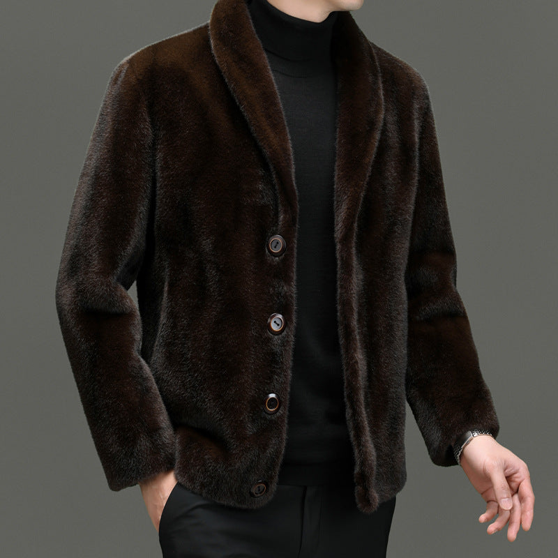 Double-Sided Padded Fur Coat