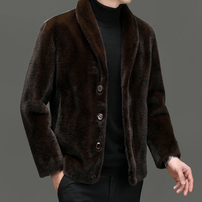 Double-Sided Padded Fur Coat