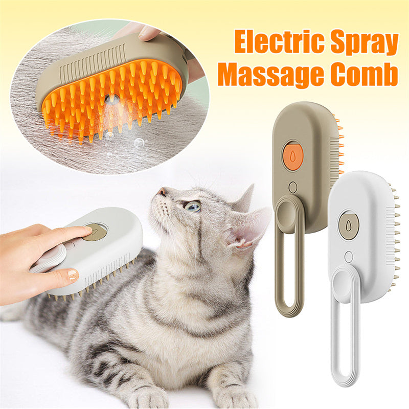 3 In 1 Electric Spray Pet Hair Brush