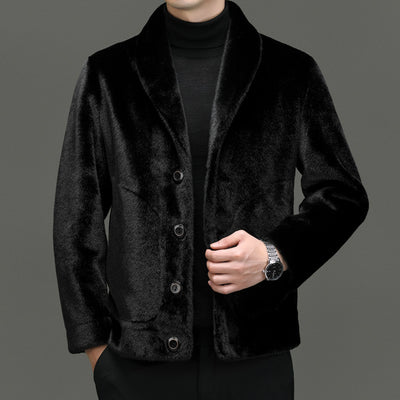 Double-Sided Padded Fur Coat