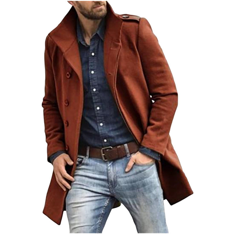 Thickened Woolen Men's Coat