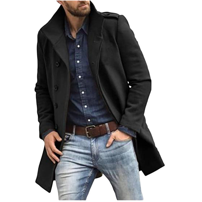 Thickened Woolen Men's Coat