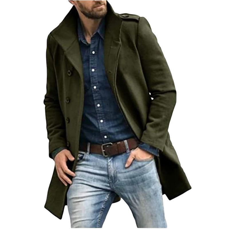 Thickened Woolen Men's Coat